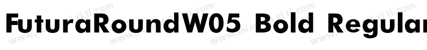 FuturaRoundW05 Bold Regular字体转换
